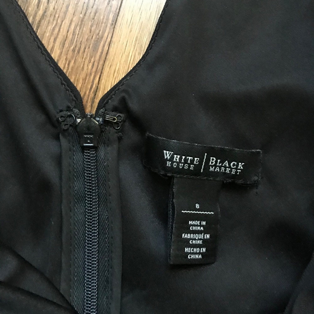 WHBM Rouched Black Dress - Picture 4 of 4